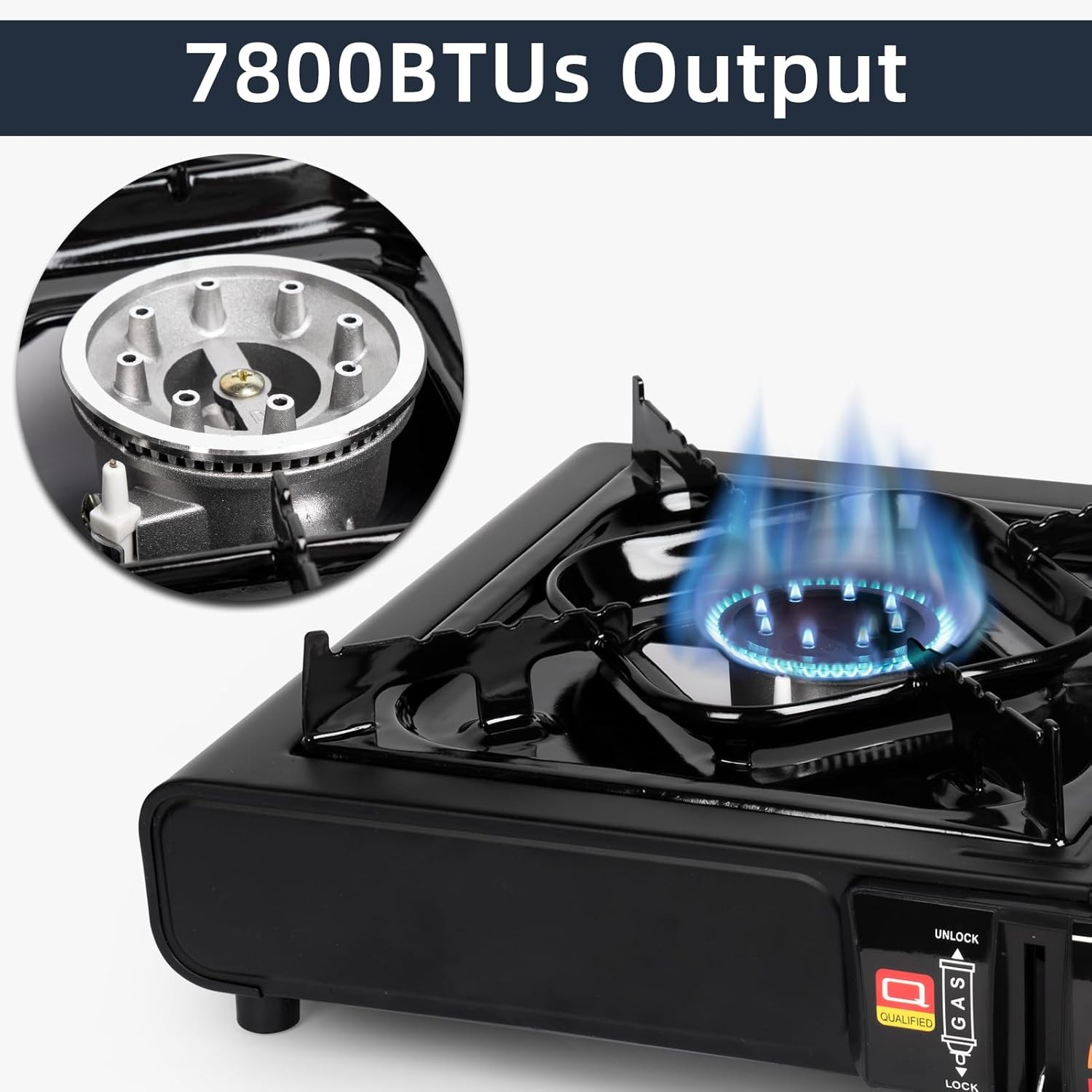 SHINESTAR Dual Fuel Camping Stove Butane Propane 7800 BTU w/ Carrying Case