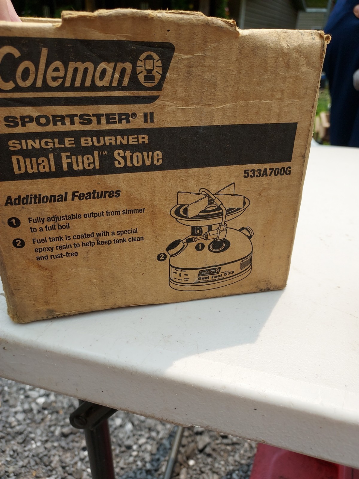 Coleman Dual Fuel Sportster II model 533 One Burner Camp Stove 2002
