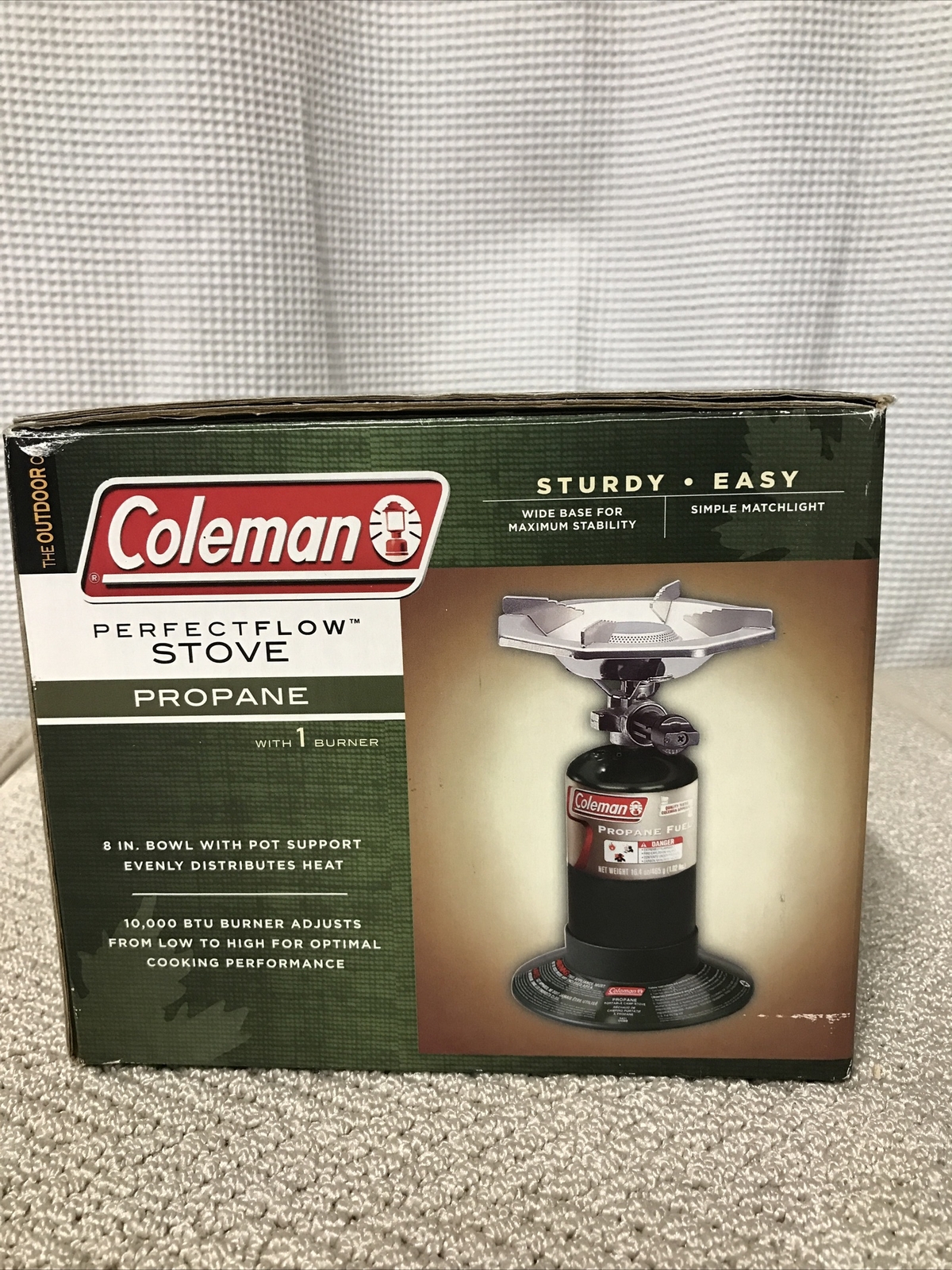 Coleman Perfectflow One Burner Camping Stove Propane Looks Hardly Used