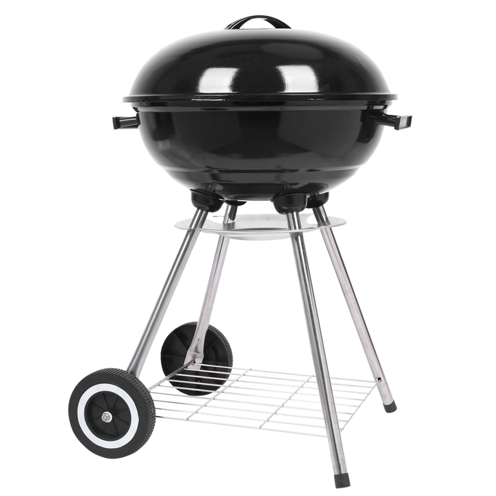 18 Inch Apple Charcoal Stove Enamel Cover Furnace Body White Side Wheel Diamete