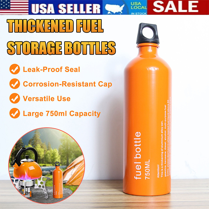 NEW Outdoor Fuel Bottle Petrol Liquid Oil Bottle Kerosene Bottle 750ml Capacity