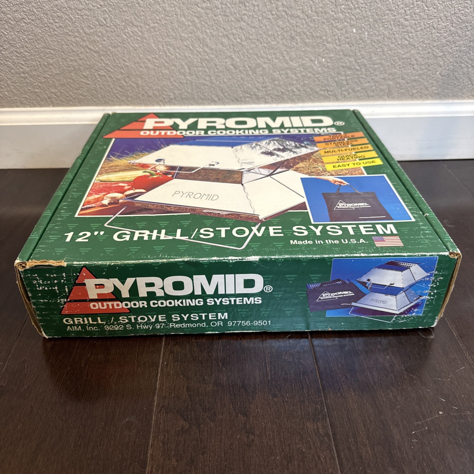 Pyromid Outdoor Cooking System Stainless 12” Grill Stove Roaster Camping New