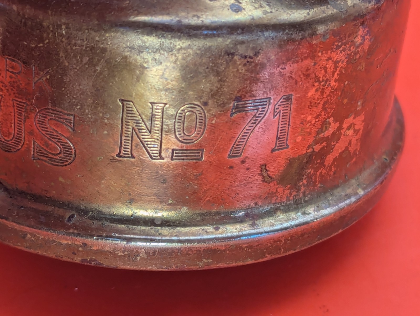 Vintage Primus 71 Pocket Stove Alcohol Fuel Brass/Metal Portable 1 Burner