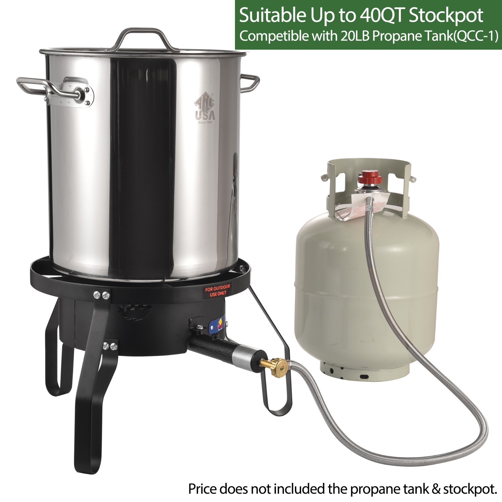 100,000 BTU Propane Burner Gas Stove Burner Camping Stove Outdoor Cooker