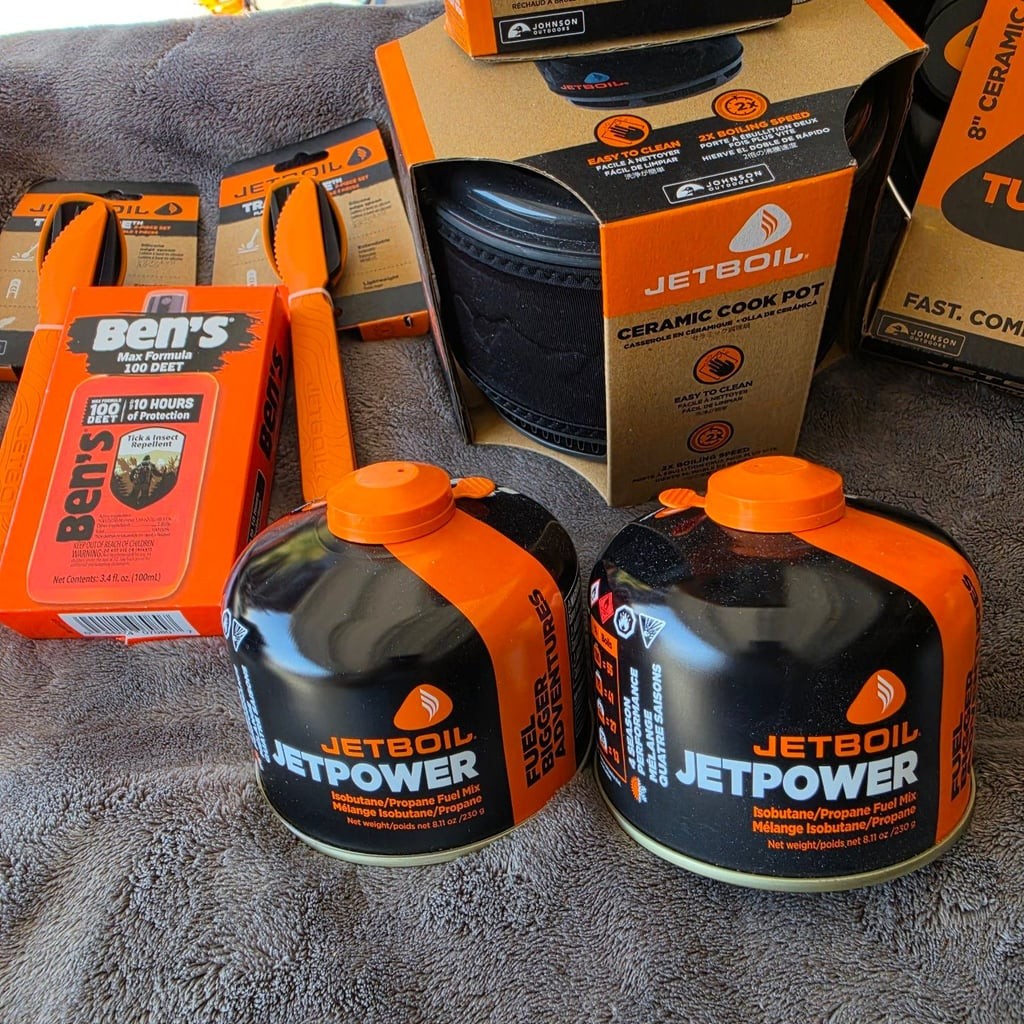 Jetboil Camping Bundle. MightyMO Stove, Cooking Pot, Summit Skillet, and MORE!