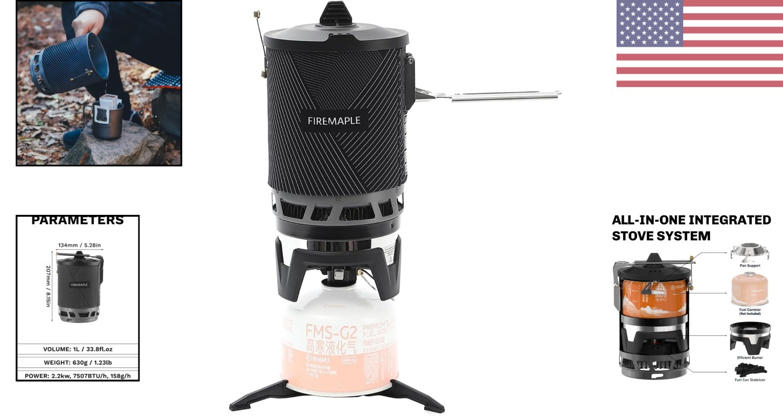 Efficient Star Backpacking Stove – Lightweight, Quick Boiling for Outdoor Use
