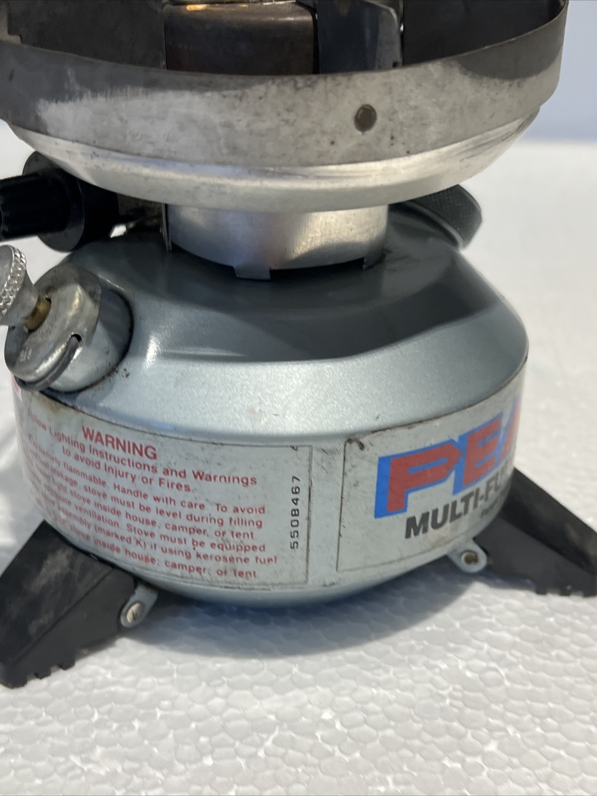 Coleman Peak 1 Multi Fuel Camp Stove Model 550B Vintage Untested