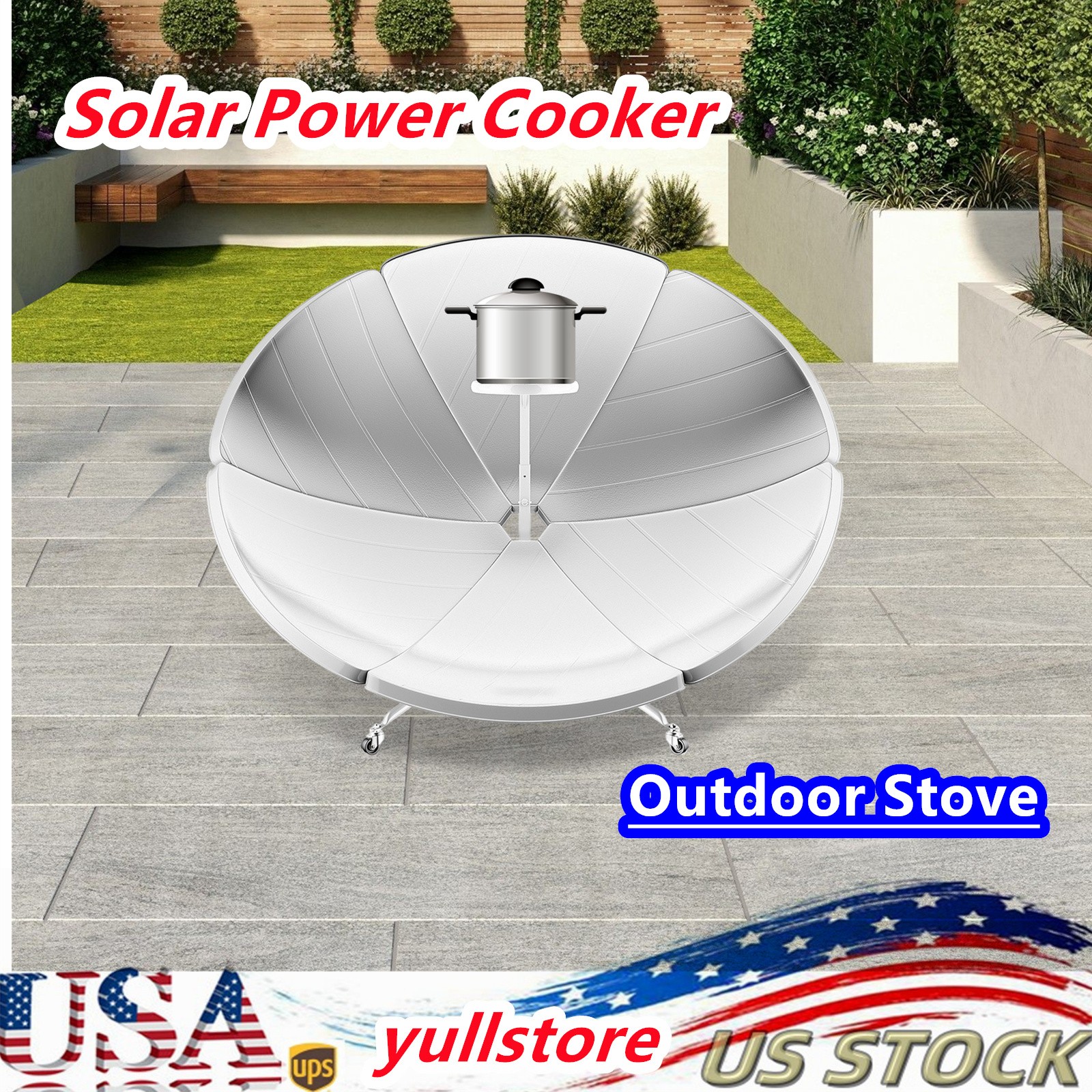 Multifunctional Solar Power Cooker Camping BBQ Grill Cooking Oven Stove for Home