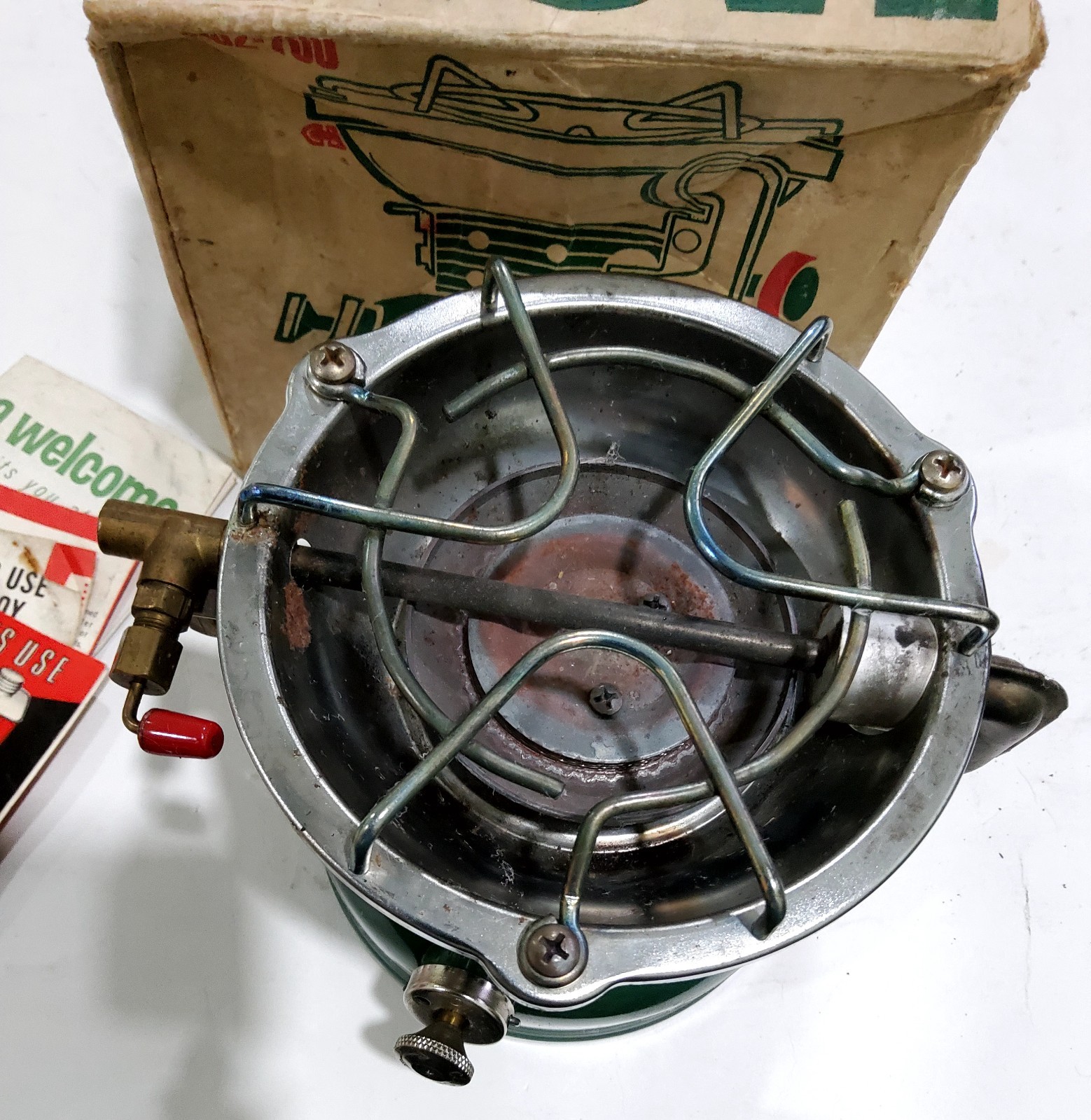 Vintage Coleman 502-700 Sportster Stove in Original Box + the literature