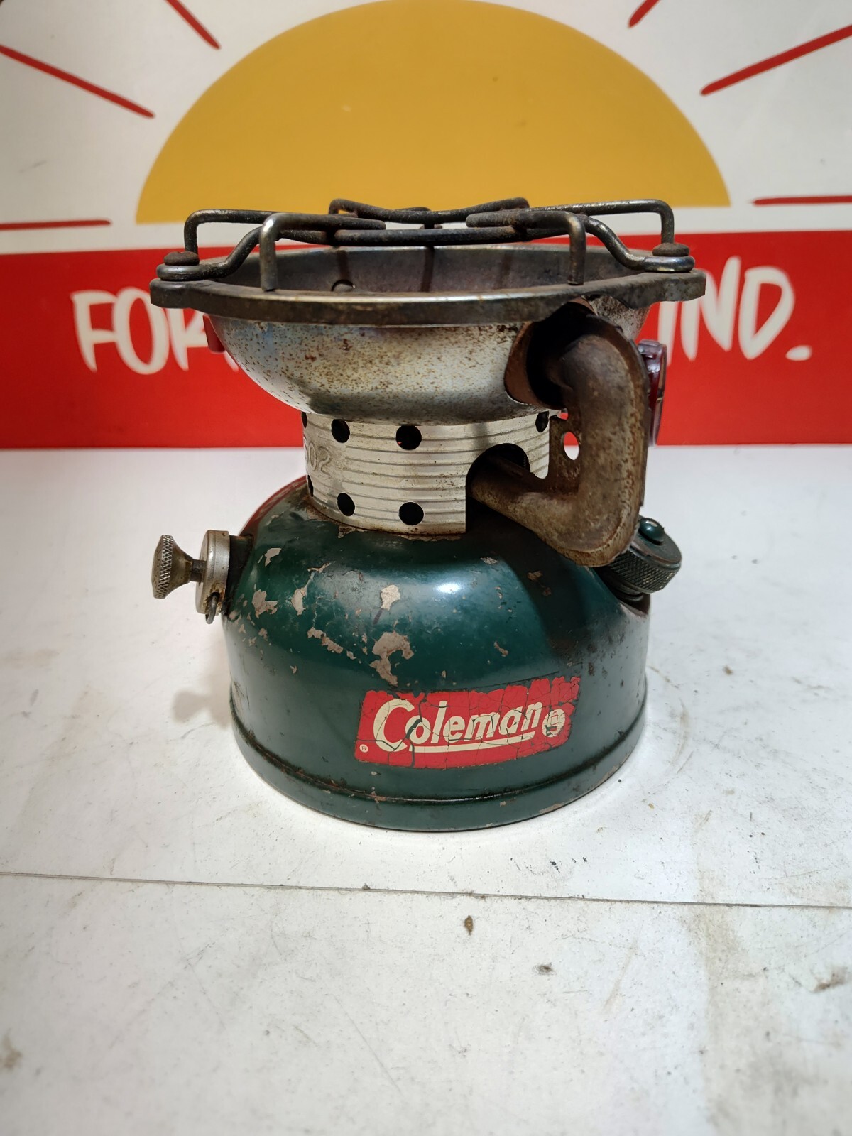 Coleman 1962 One Burner Green 502-700 Sportster Stove Dated 5/64 Tested Works