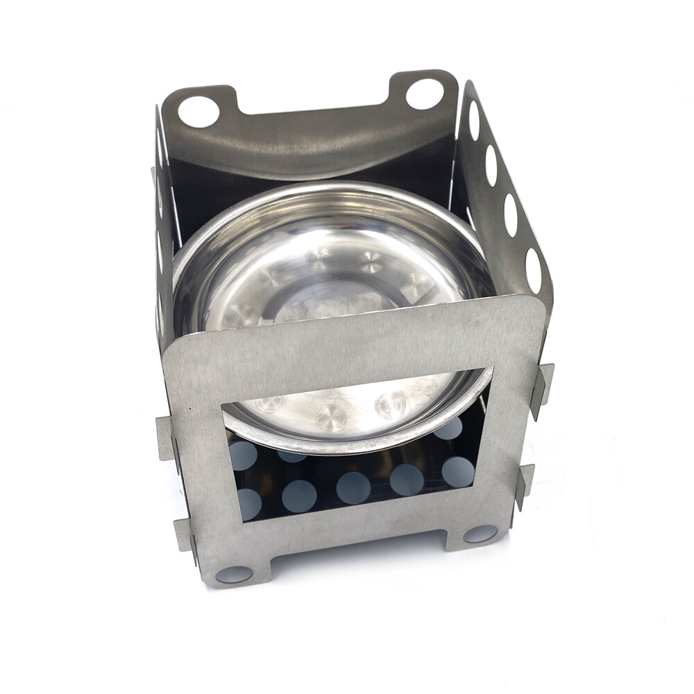 Diret Folding Wood Stove Pocket Alcohol Stove Outdoor Cooking Camping Backpacki
