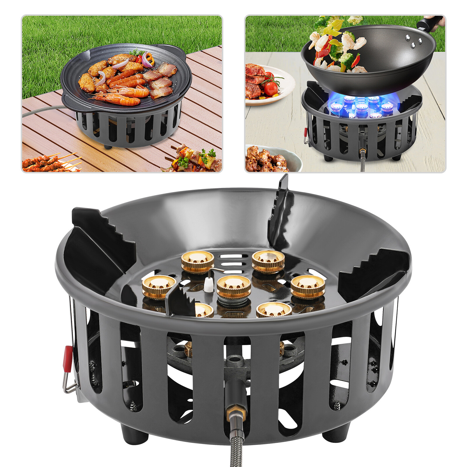 Propane Burner Single Propane Stove Windproof Gas Stove for Outdoor Cooking