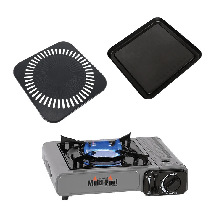 CanCooker – Ultimate Cooktop Kit – Multi Fuel Burner, Conversion Grill & Griddle