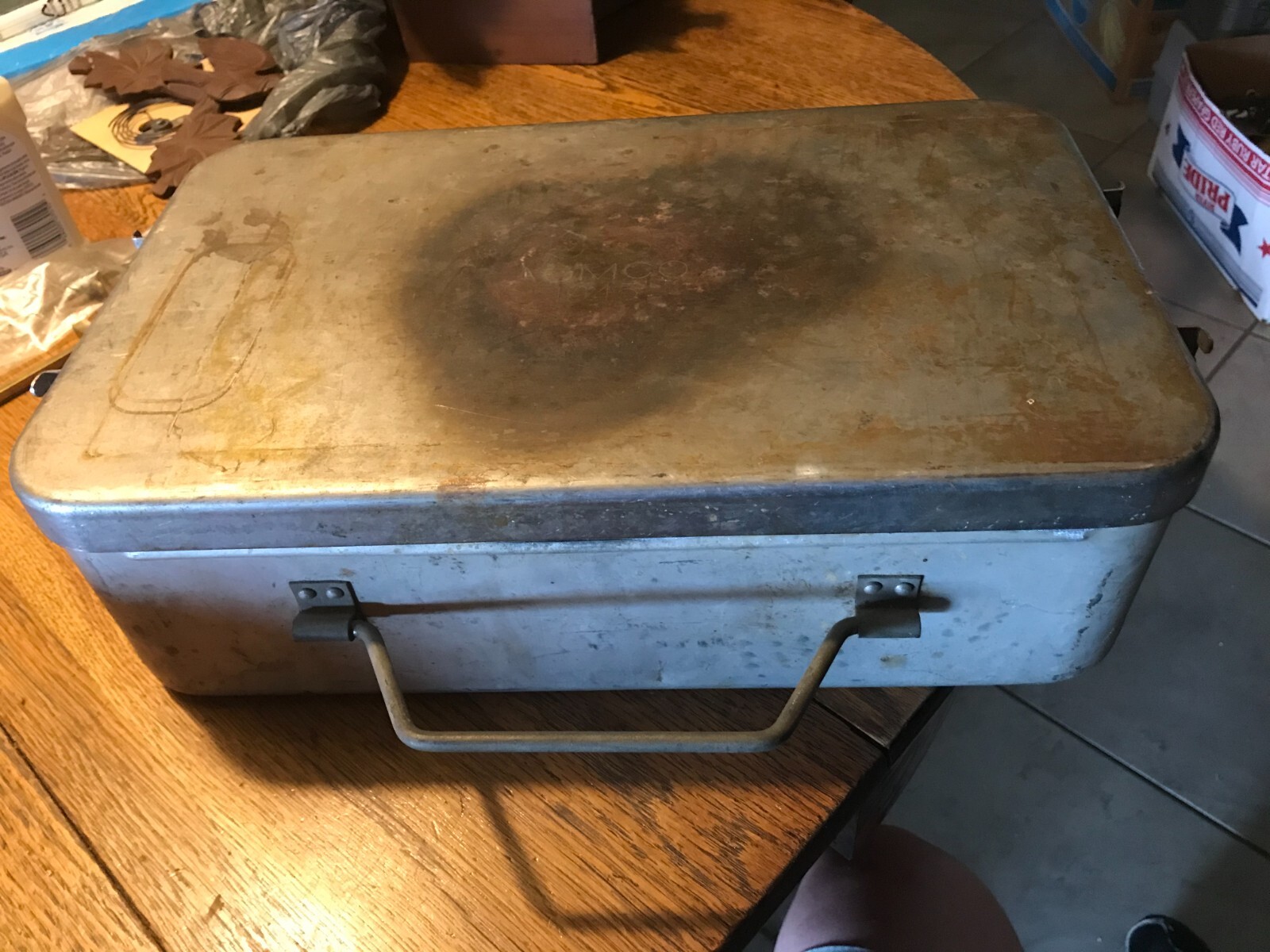 WWII U.S Military Gas Field Stove Double Burner w/ Case 1945