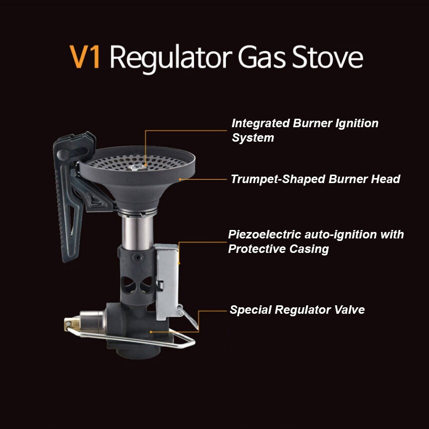 KOVEA V1 Regulator Gas Stove KGB-1607 Mini Stove for Outdoor with Case Korea