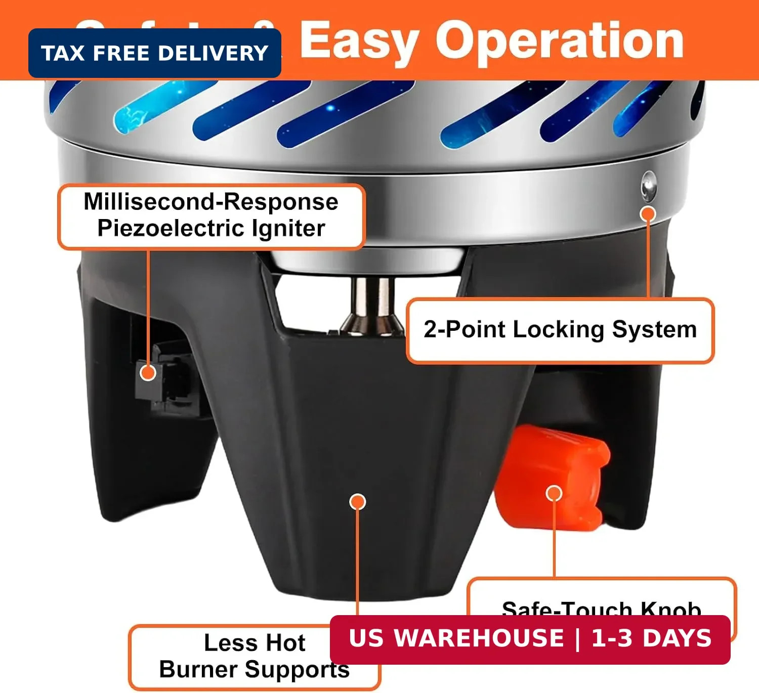 Backpacking and Camping Stove Cooking System | 110-Second Fast Boil,6-in-1 Integ