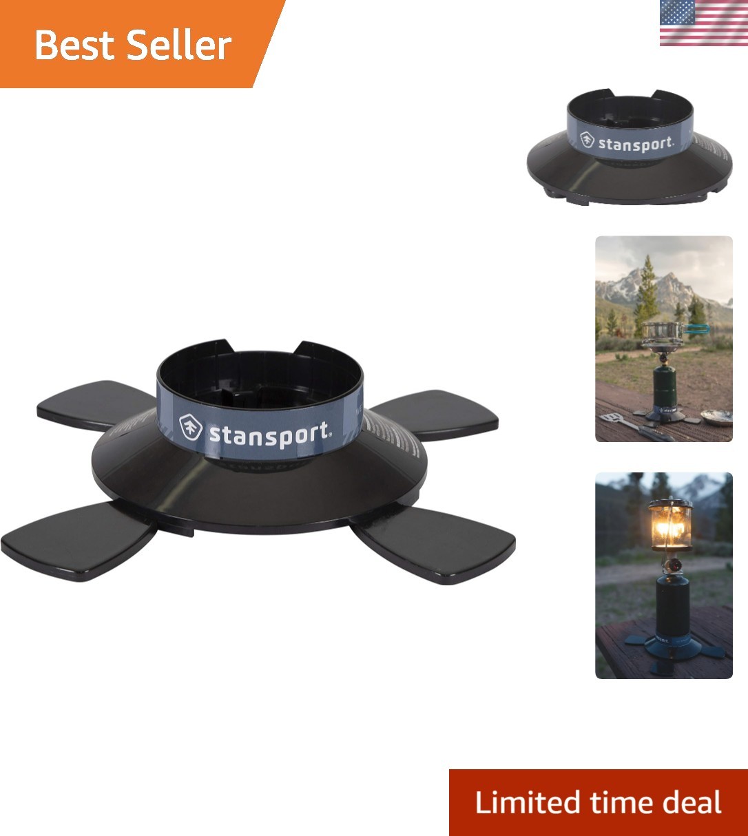 Propane Cylinder Base – Stable Dura-Base for 16.4 oz Propane Canisters – High…