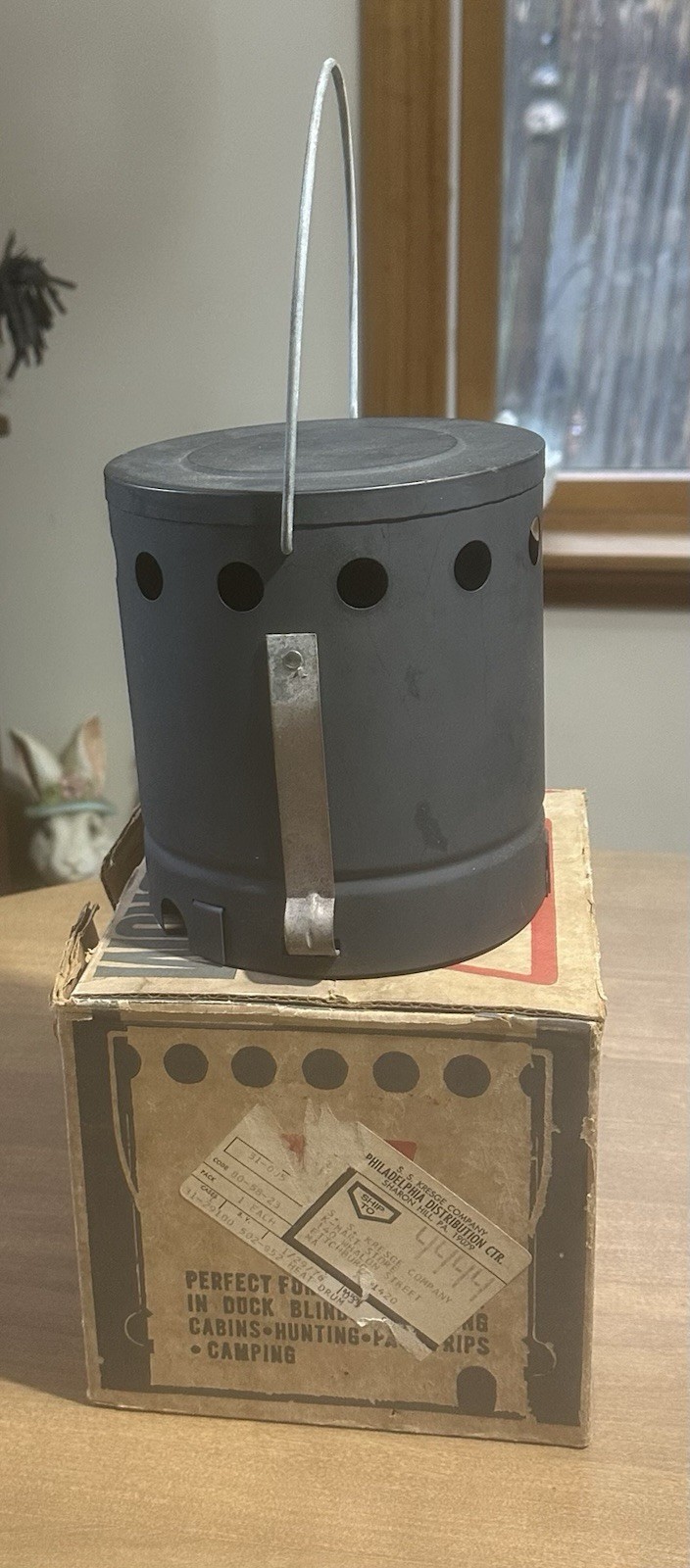 Vintage Coleman Heat Drum #502-952 For Camp Stove Original Box Barely Used