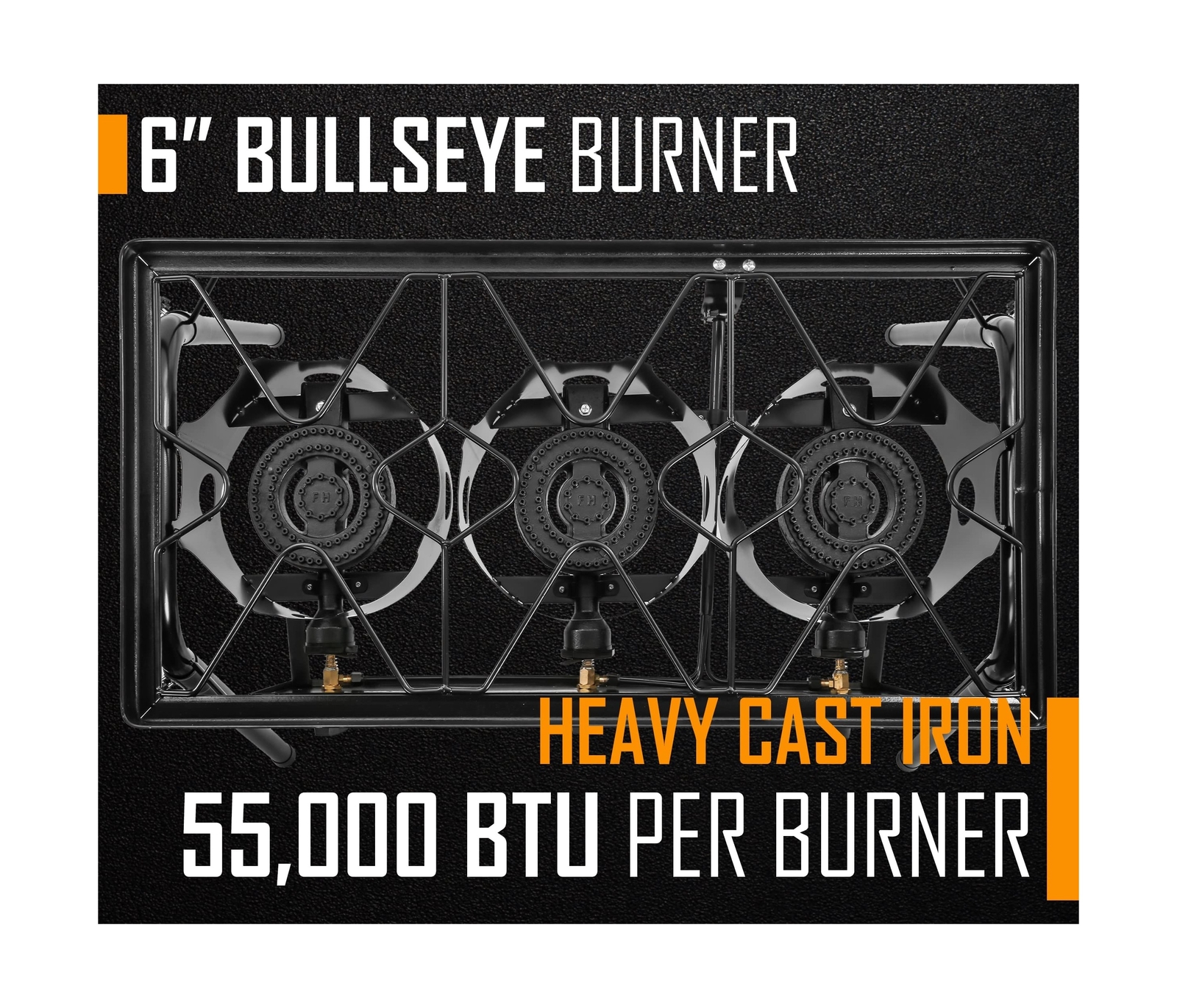 Concord Triple Burner Outdoor Propane Stove Cooker w/Regulator, 3 Burner Stov…