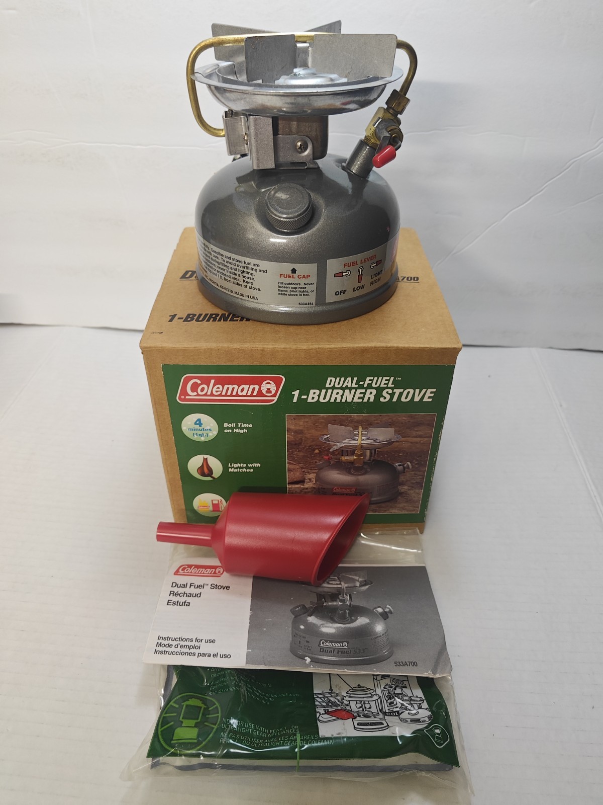 Coleman Sportster II Dual Fuel 1-Burner Stove Model 533A700 New