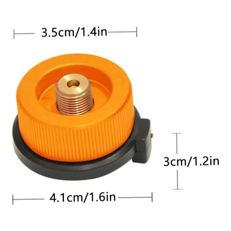 2 PCS Camping Stove Butane Propane Tank Filling Adapter Exhaust Pressure Gas