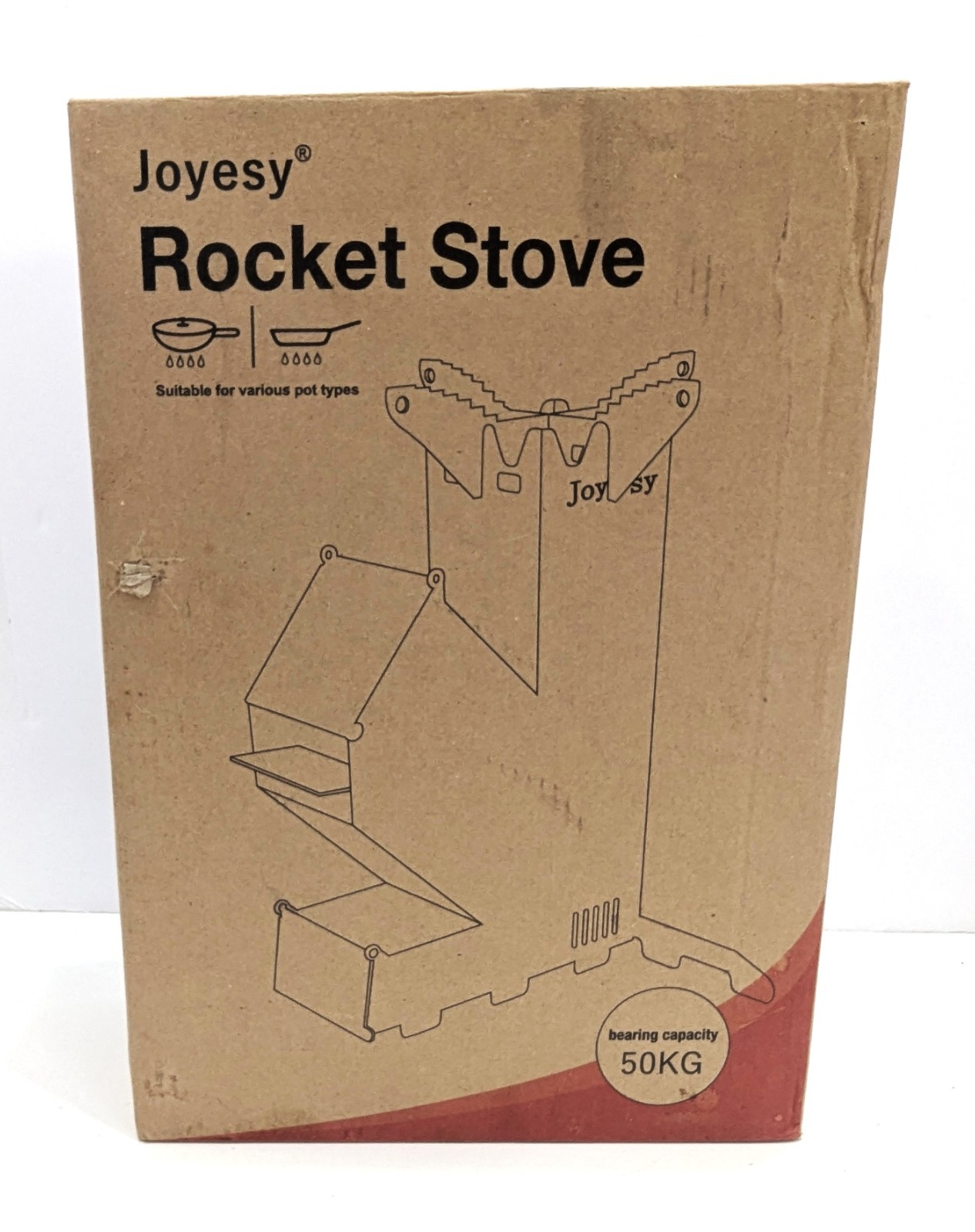Joyesy Mini Portable Rocket Stove for Camping and Outdoor Cooking