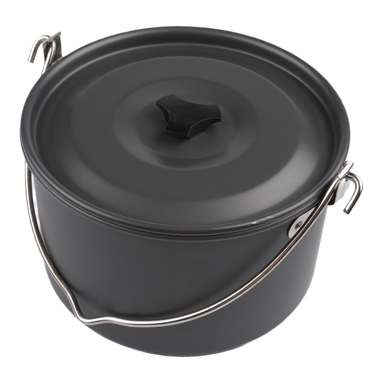 Group Cooking Made Simple with a Portable 4L Aluminum Hanging Pot for Outdoors