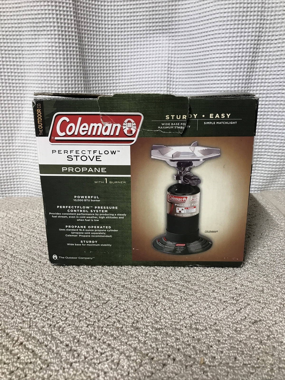 Coleman Perfectflow One Burner Camping Stove Propane Looks Hardly Used
