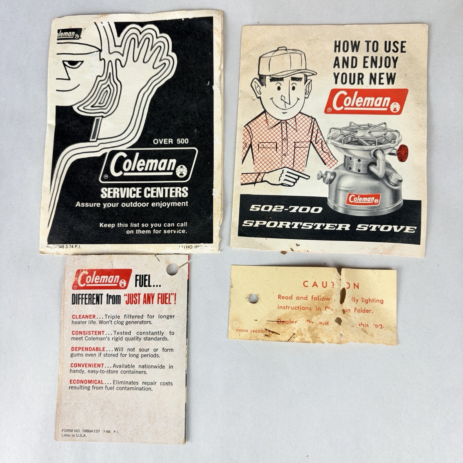 Coleman Sportster Stove 502-700 1 Burner Gas Camping Stove Green w/ Box 1974