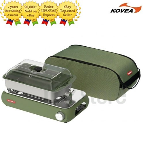 KOVEA Guibada CERAMIC 3WAY All-in-one Olive green Multi Stove Grill & Carry Bag