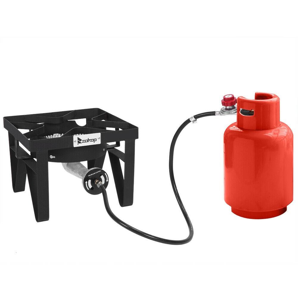 200,000 BTU Single Burner Liquid Propane Outdoor Camping Patio Stove / Range BBQ