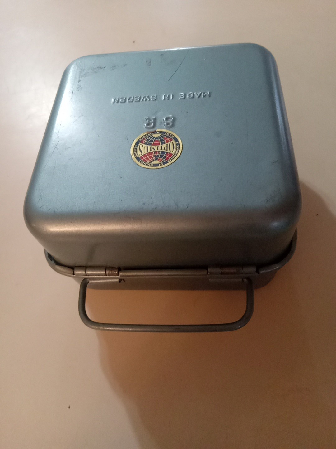 Vintage Optimus Single Burner Backpacking Camp Stove 8R Made In Sweden