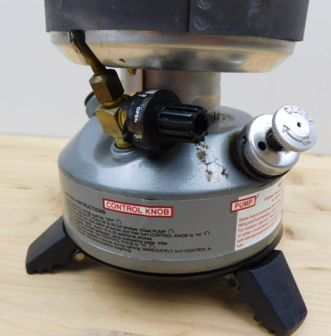 Coleman Peak 1 Multi Fuel Single Burner Stove Model 550B Untested