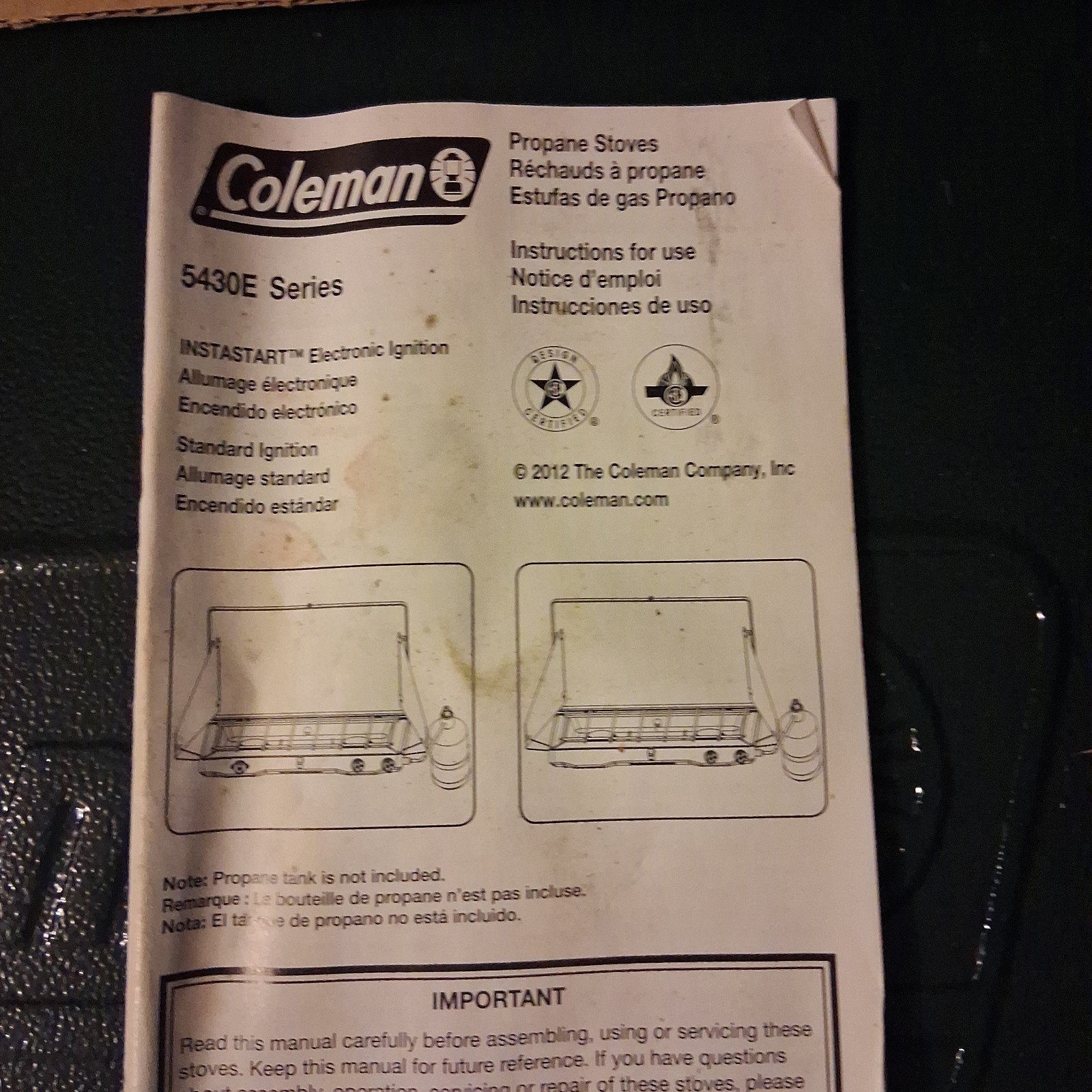 Coleman 5430E Series Perfect Flow Propane Stove