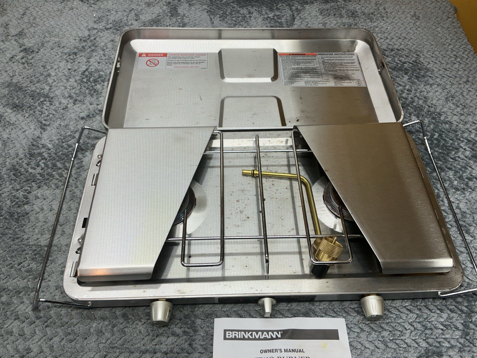 Brinkmann 2 Burner Stainless Steel Propane Camping Stove Grill Tested