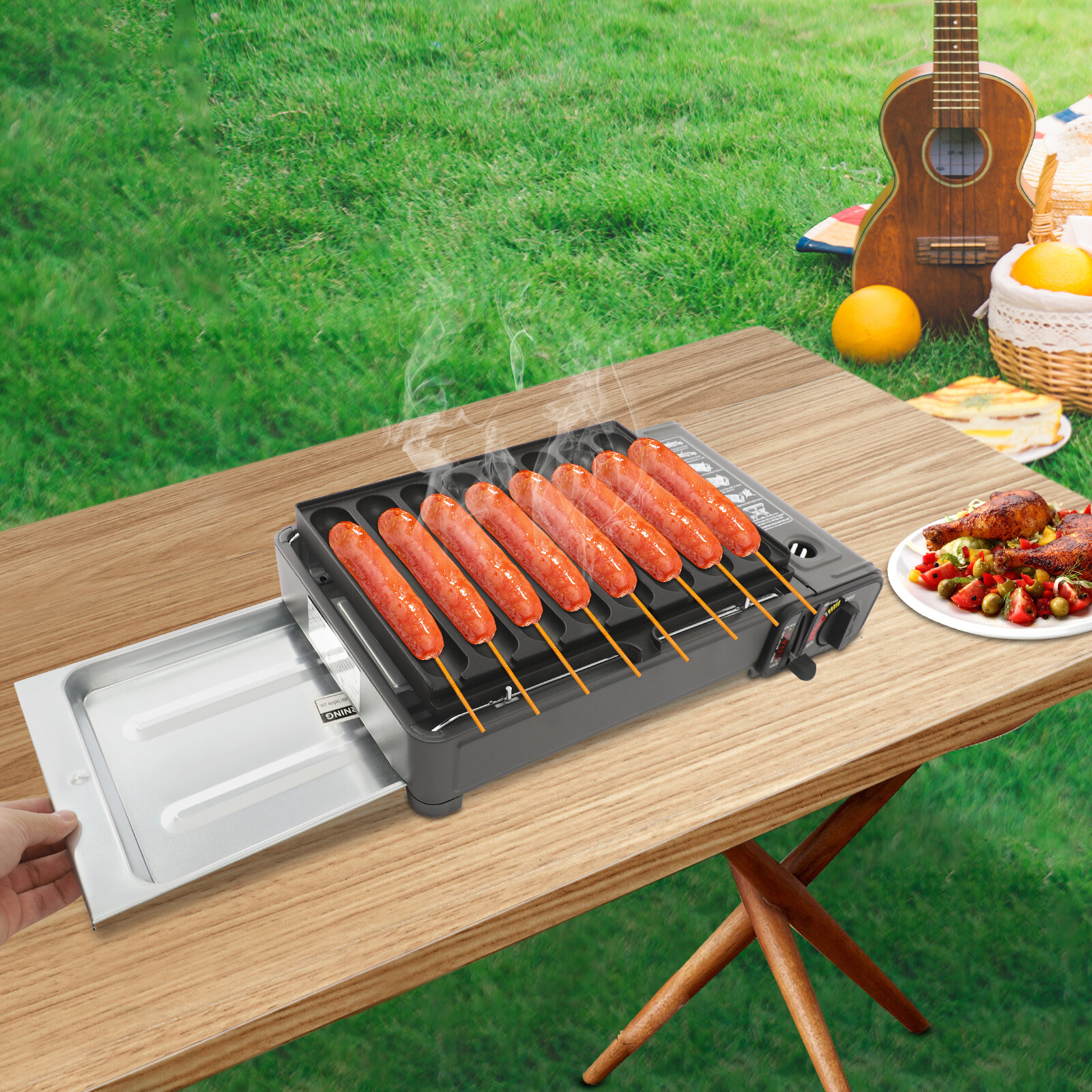 Butane Stove Butane Canister Portable Camping Gas Stove Gas Grill Stove Black