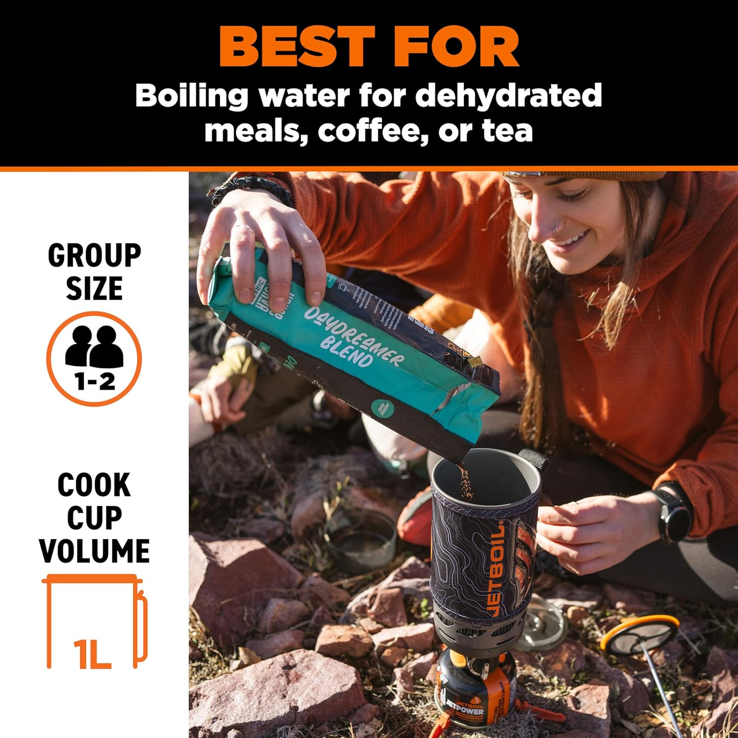Flash Java Portable Fast Boil Stove and Coffee Press for Camping and Backpacking