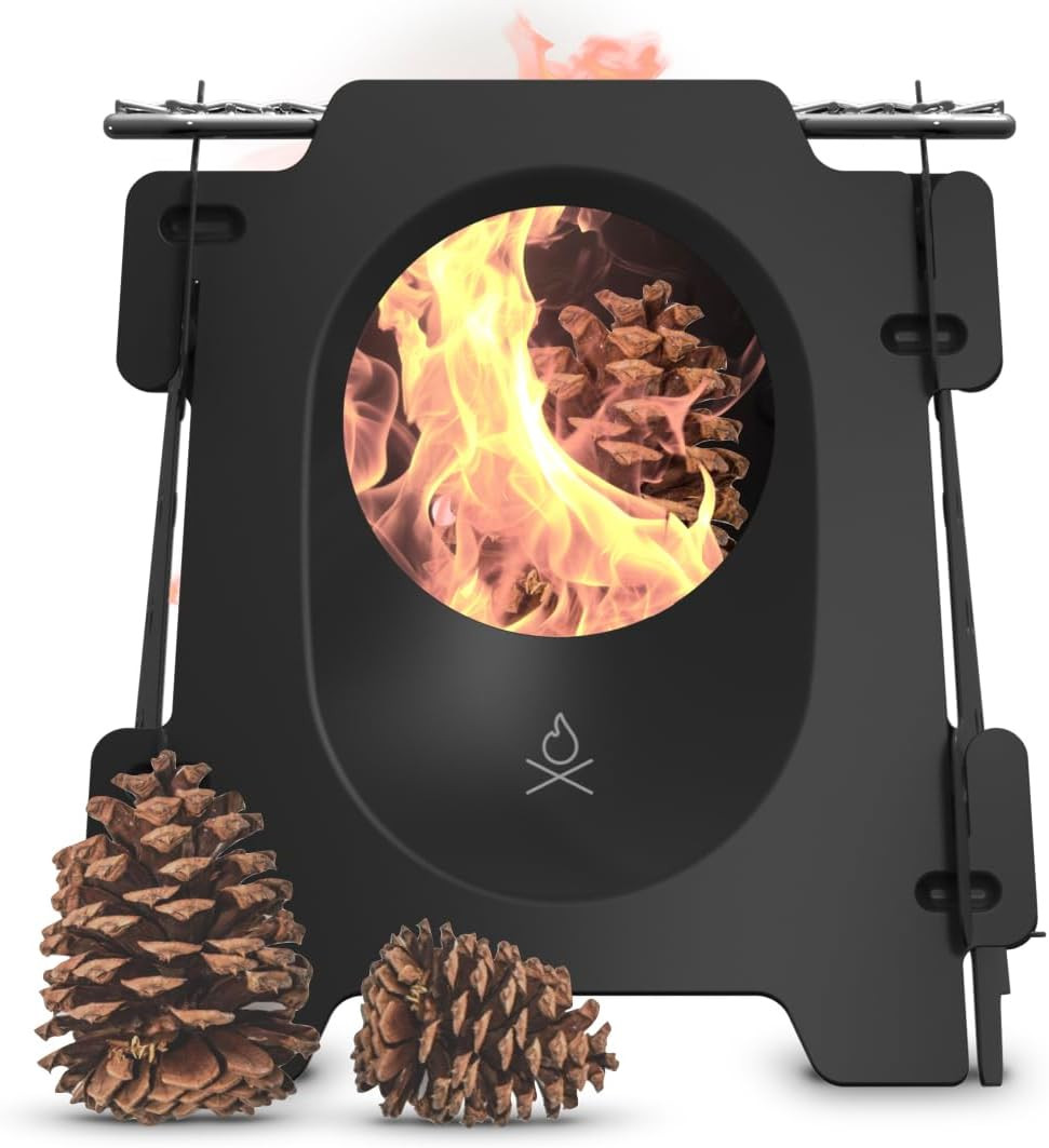 Überleben | Stöker Wood Burning Camping Stove – 18Oz Flatpack Stainless Steel Wo