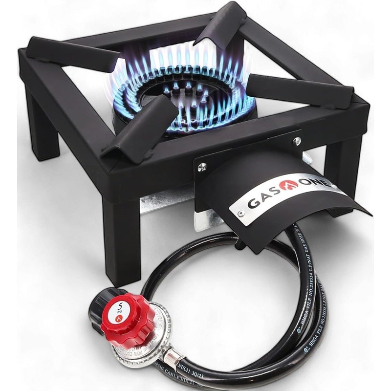 High Output Propane Burner Outdoor Cooking Stove Durable Portable Grill System
