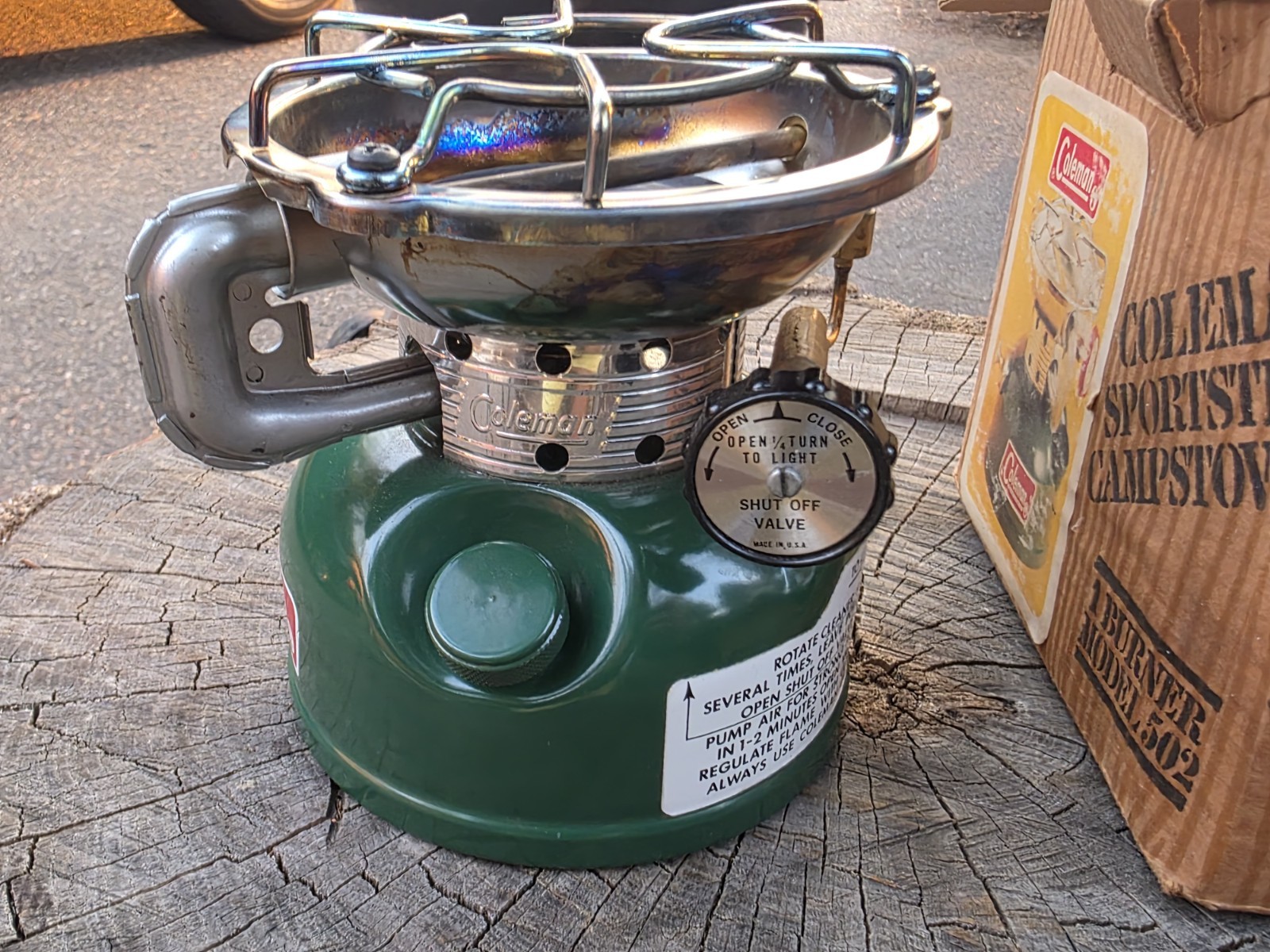 Vintage Coleman 1980 2/80 Sportster Camp Stove 502-700 Gas w/ Original Box
