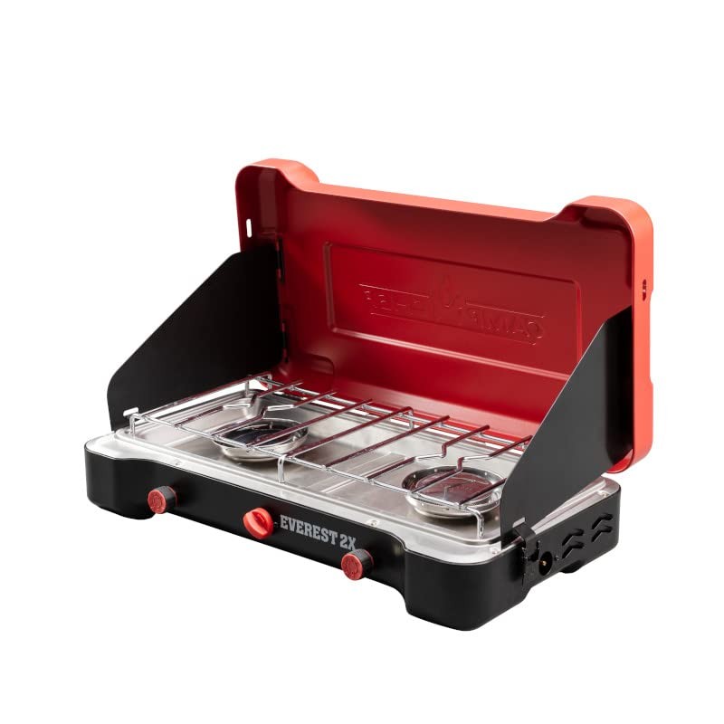 Mountain Series Everest 2x High Output Twoburner Camp Stove Lid Doubles As Winds