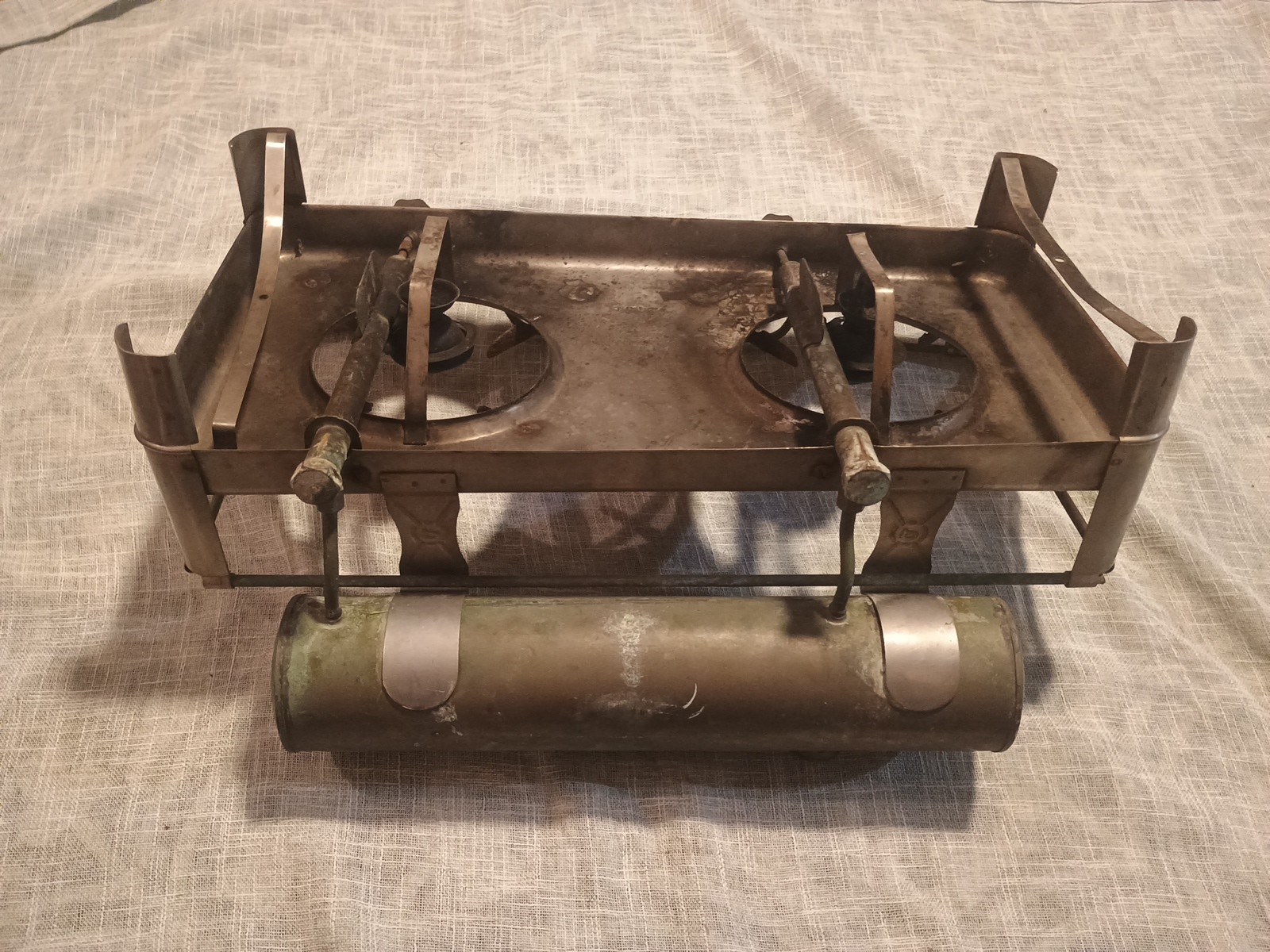 VTG Original Punker Military Double Alcohol Burner Stove Outdoors Camping Sweden