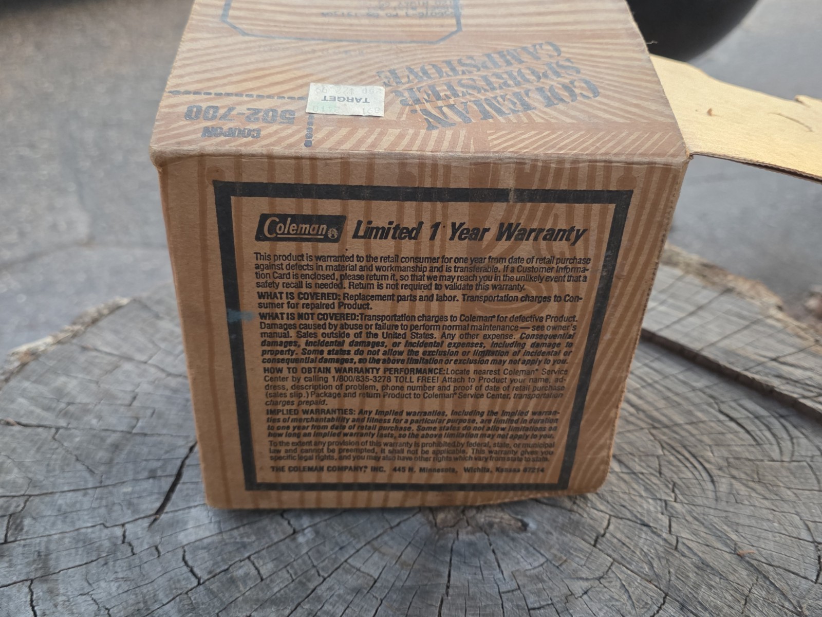 Vintage Coleman 1980 2/80 Sportster Camp Stove 502-700 Gas w/ Original Box