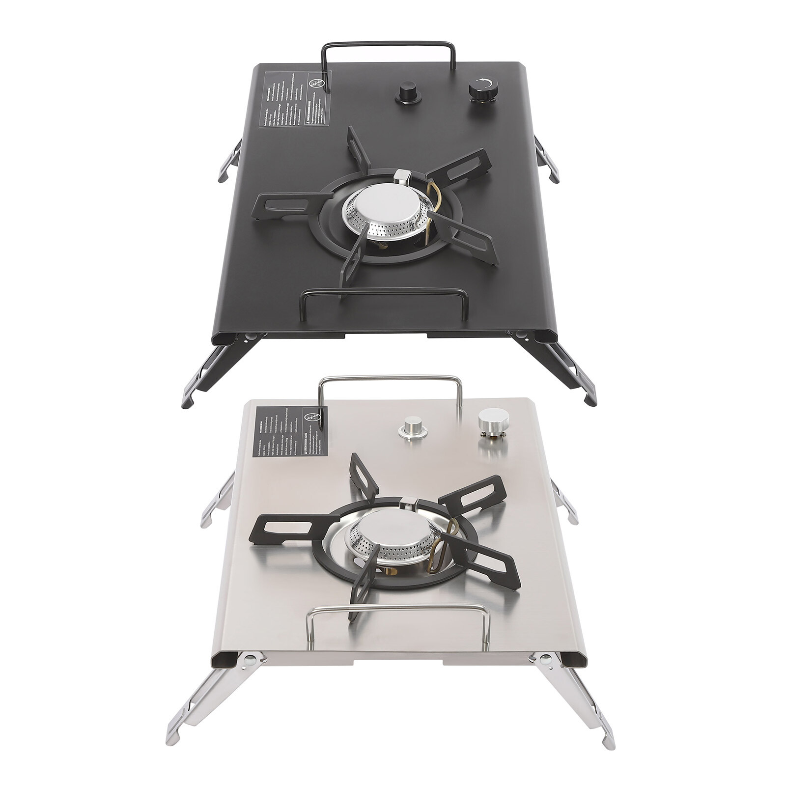 Portable 13,648 BTU Gas Stove, Stainless Steel, Single-Burner, Camping Stove