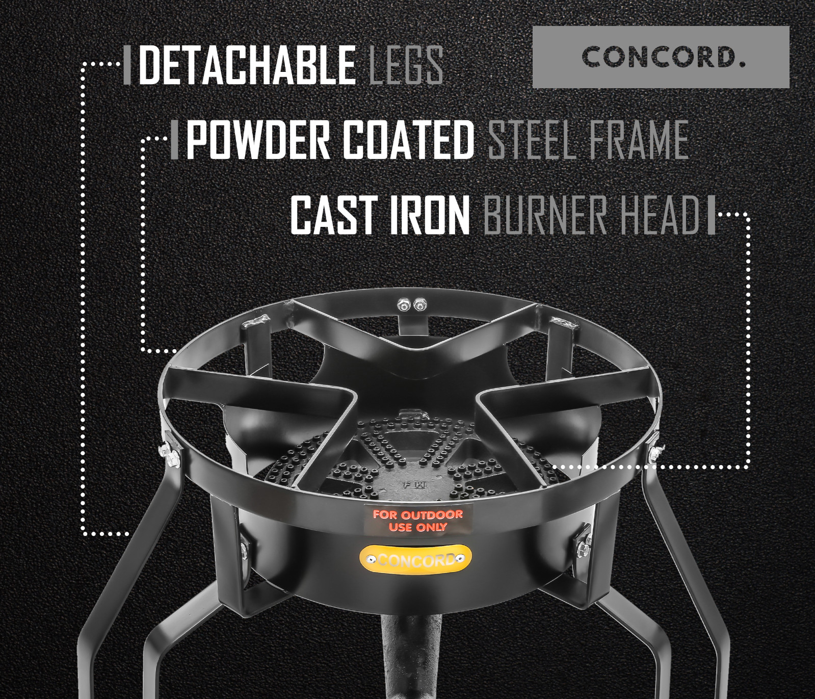 CONCORD Banjo Single Burner Outdoor Stove w/ Stand Home Brew Kettle Supply