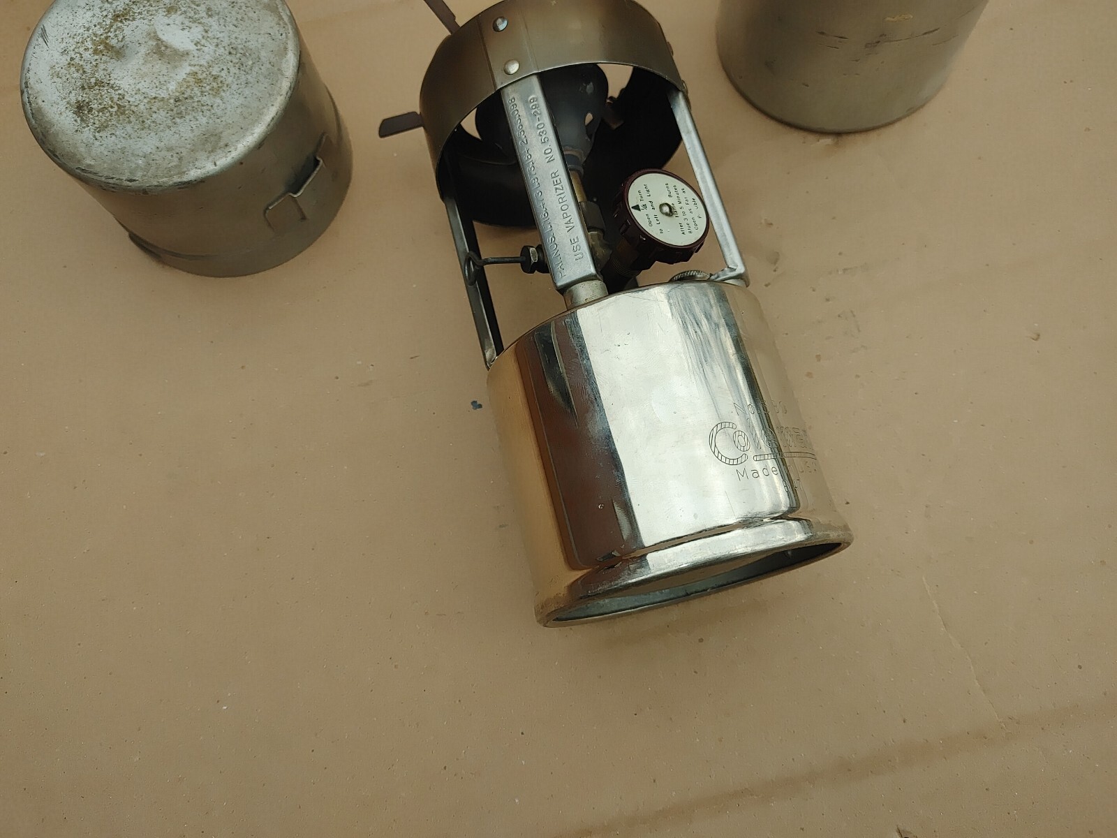 Military Coleman No530 Single Burner Gas Camp Pocket Cooking Stove B 47 Nice Con
