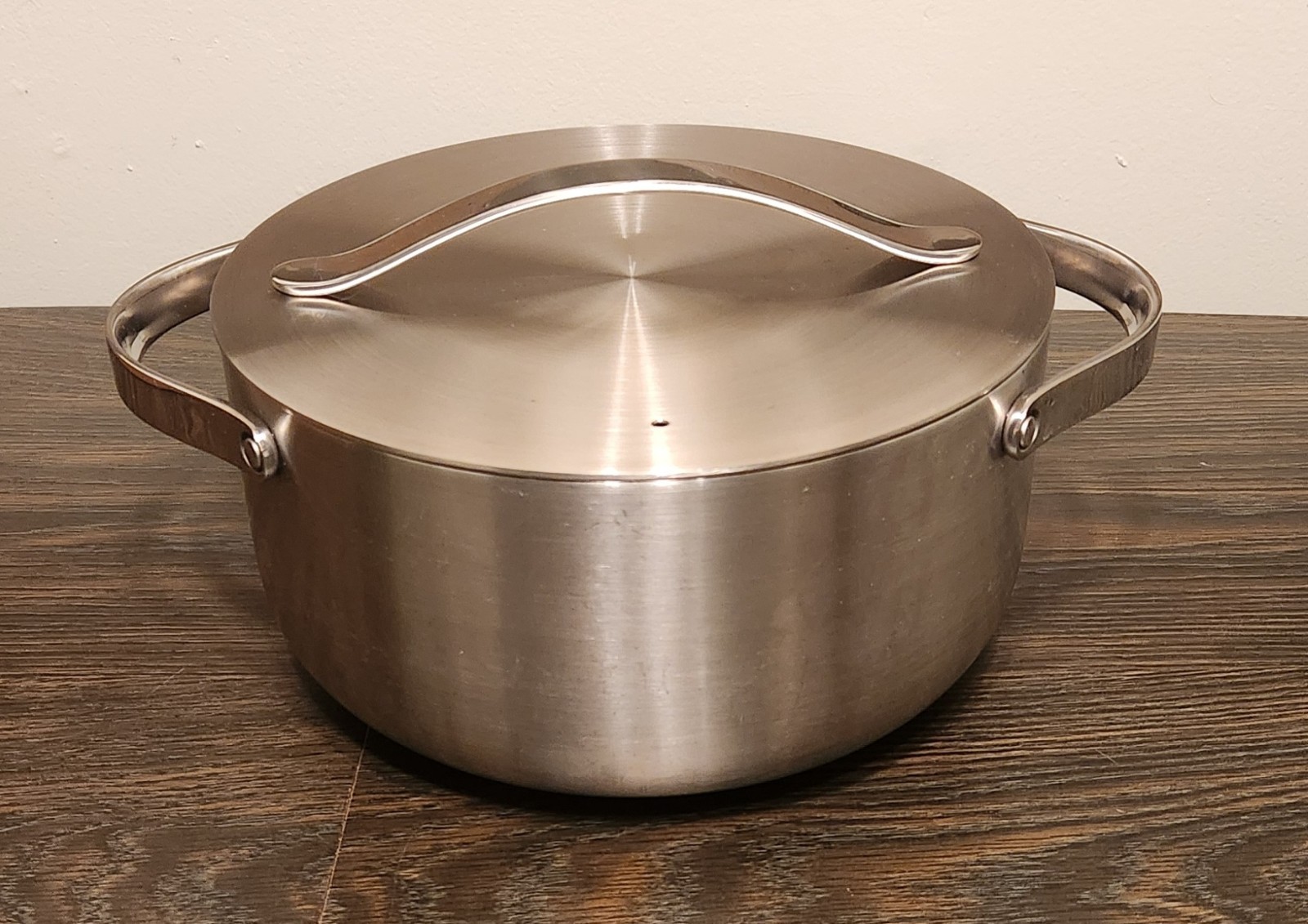 Caraway Stainless Steel Dutch Oven (6.5 Qt) 5-Ply Stainless Steel – Oven Safe
