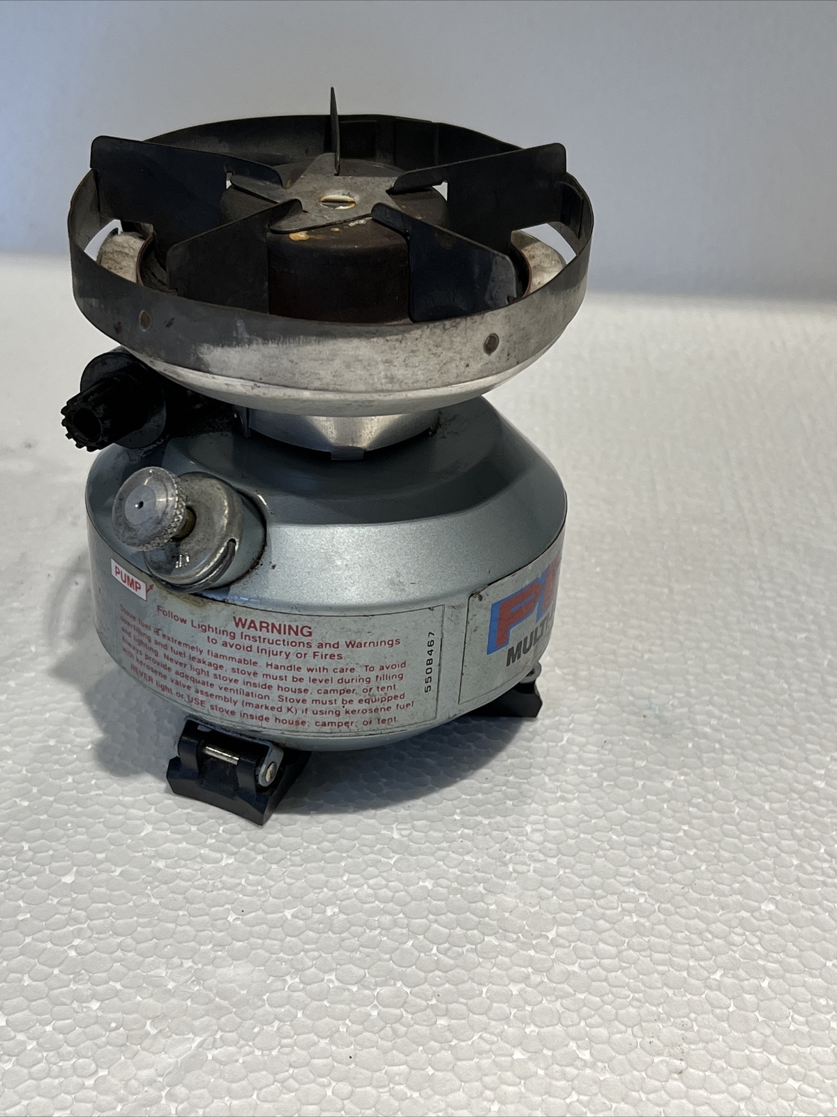 Coleman Peak 1 Multi Fuel Camp Stove Model 550B Vintage Untested