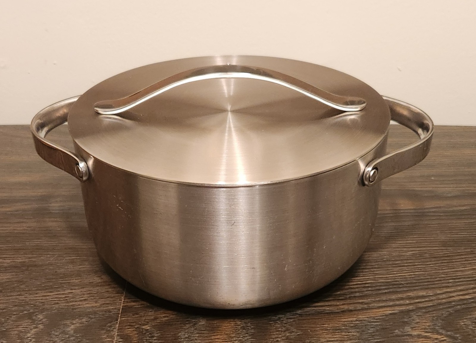 Caraway Stainless Steel Dutch Oven (6.5 Qt) 5-Ply Stainless Steel – Oven Safe
