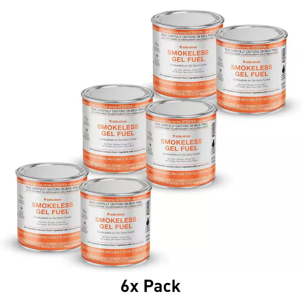 13 Oz. Can Pure Smokeless Gel Fuel-6 Pack